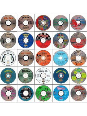 25 CD-ROM Kids Lot #2 (1994-1995) Vintage NEW or Like NEW CD's in Sleeves